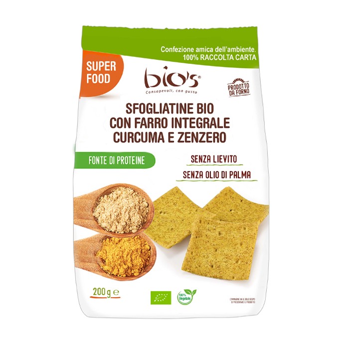 Sfogliatine Di Farro Curcuma E Zenzero 200g