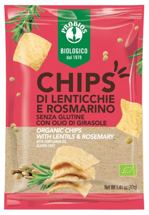 Chips di Lenticchie e Rosmarino 40 g